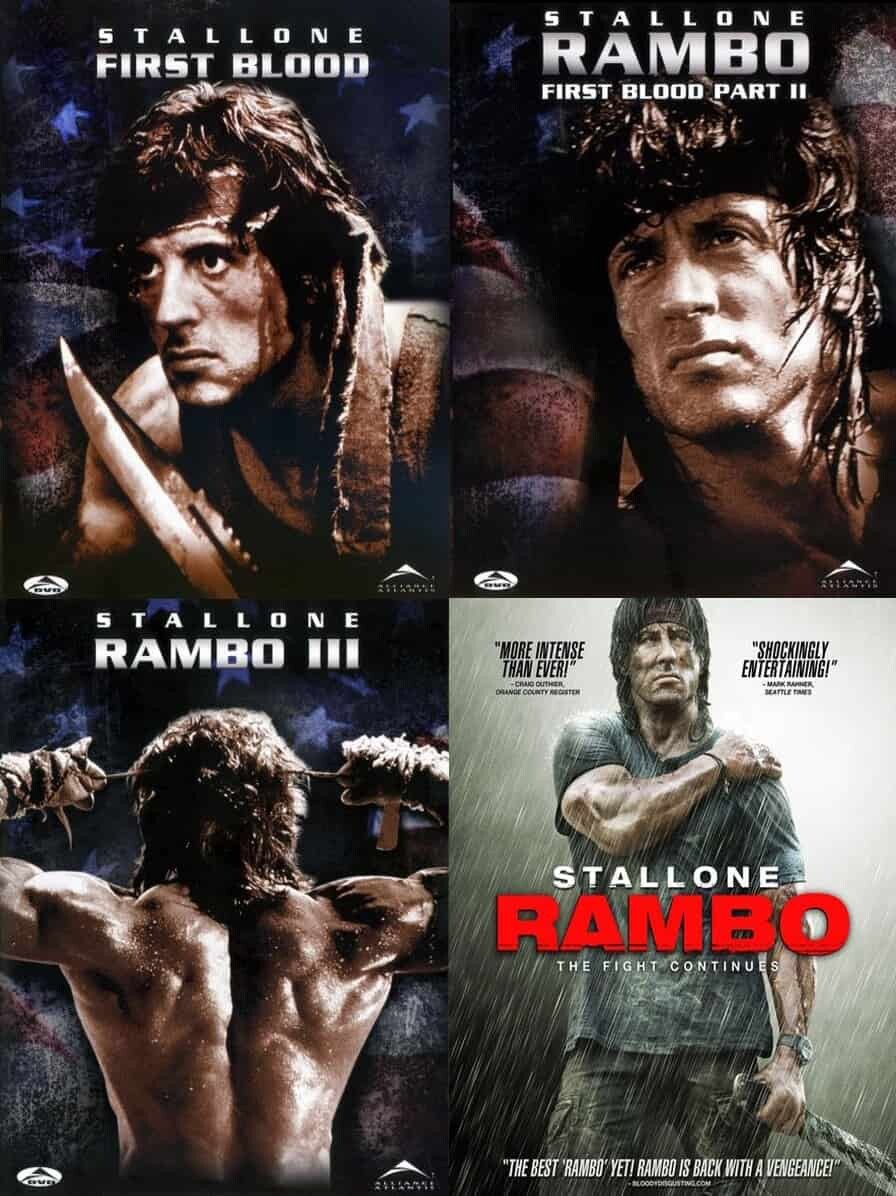 Rambo 1, 2, 3, 4