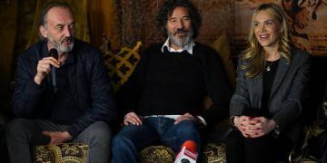 Vasilije Nikitovic, Dragan Jovanovic i Aleksandra Martinovic Telekom Srbija_film i serija Kruna 2